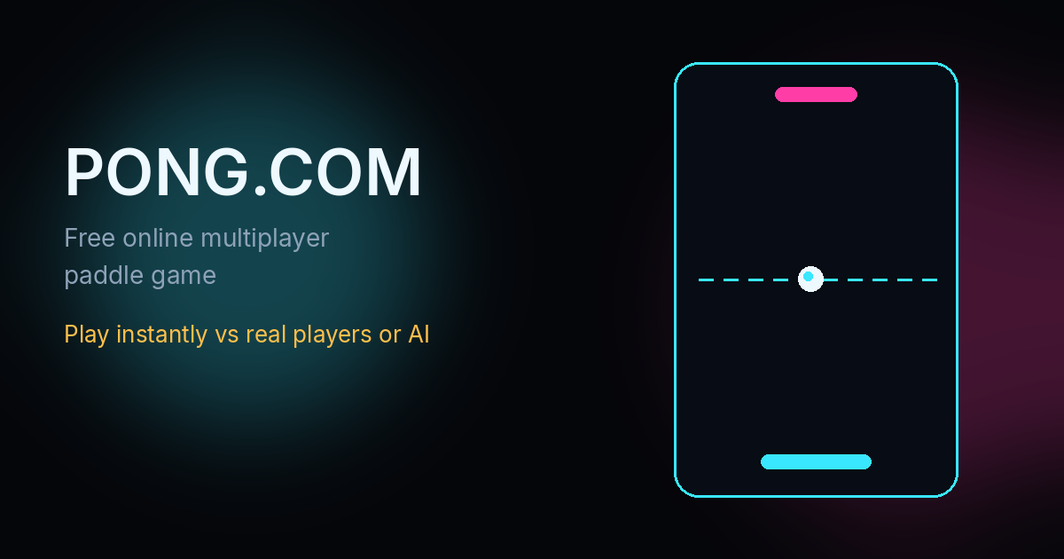 Play Pong.com vs the computer